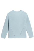 Sweater - DemyLee - Daphne Cotton Sweater in Icy Blue - Archery Close