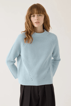 Sweater - DemyLee - Daphne Cotton Sweater in Icy Blue - Archery Close