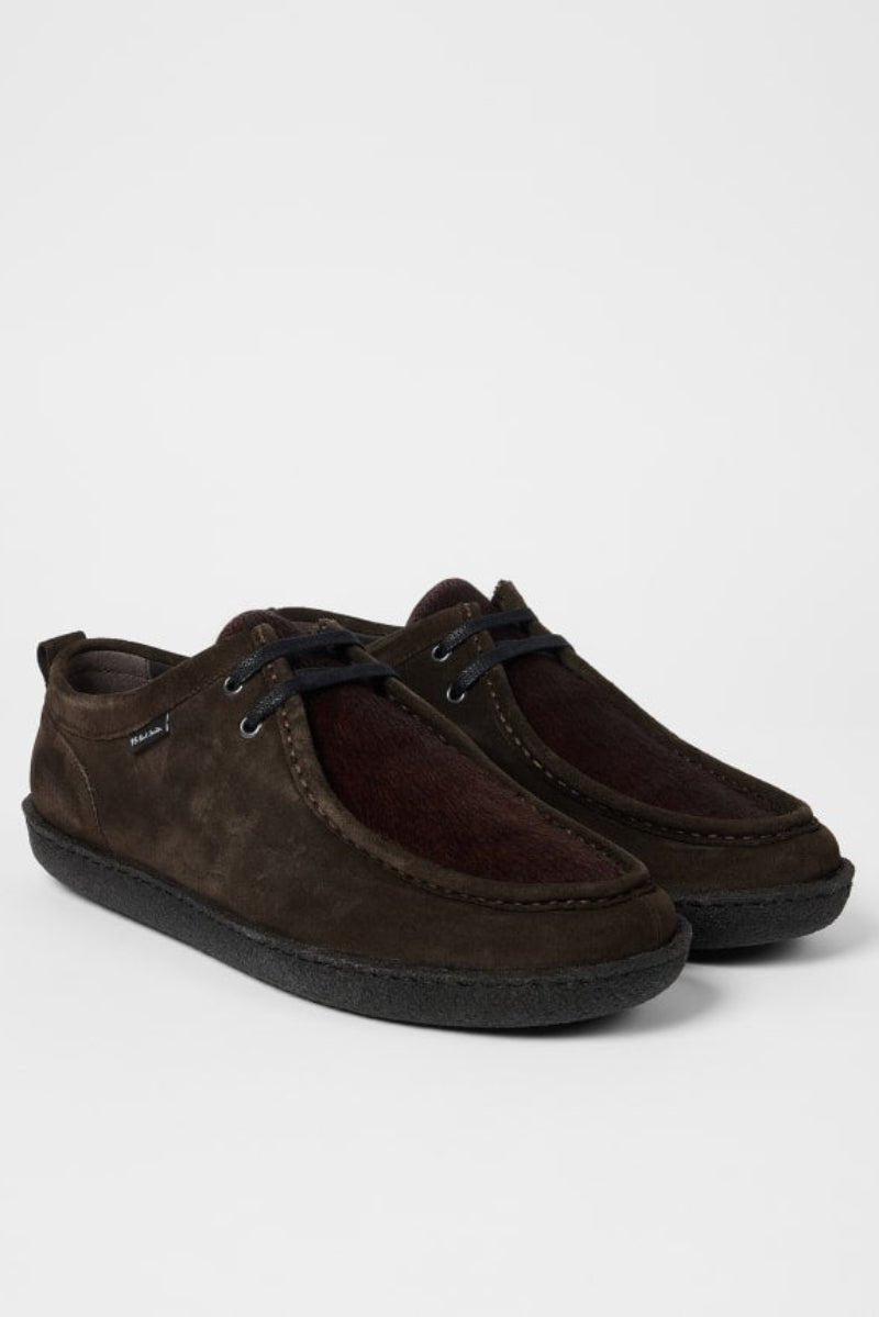 Shoes - Paul Smith - Dark Brown Suede 'Buster' Shoes - Archery Close