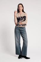 Sweater - Frances Valentine - Darling Cardigan in Camel Chrysanthemum - Archery Close