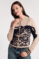Sweater - Frances Valentine - Darling Cardigan in Camel Chrysanthemum - Archery Close