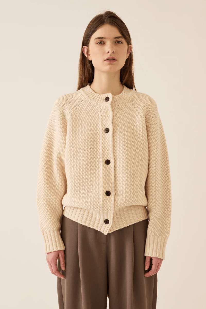 Sweater - DemyLee - Davi Merino Wool Cardigan - Archery Close