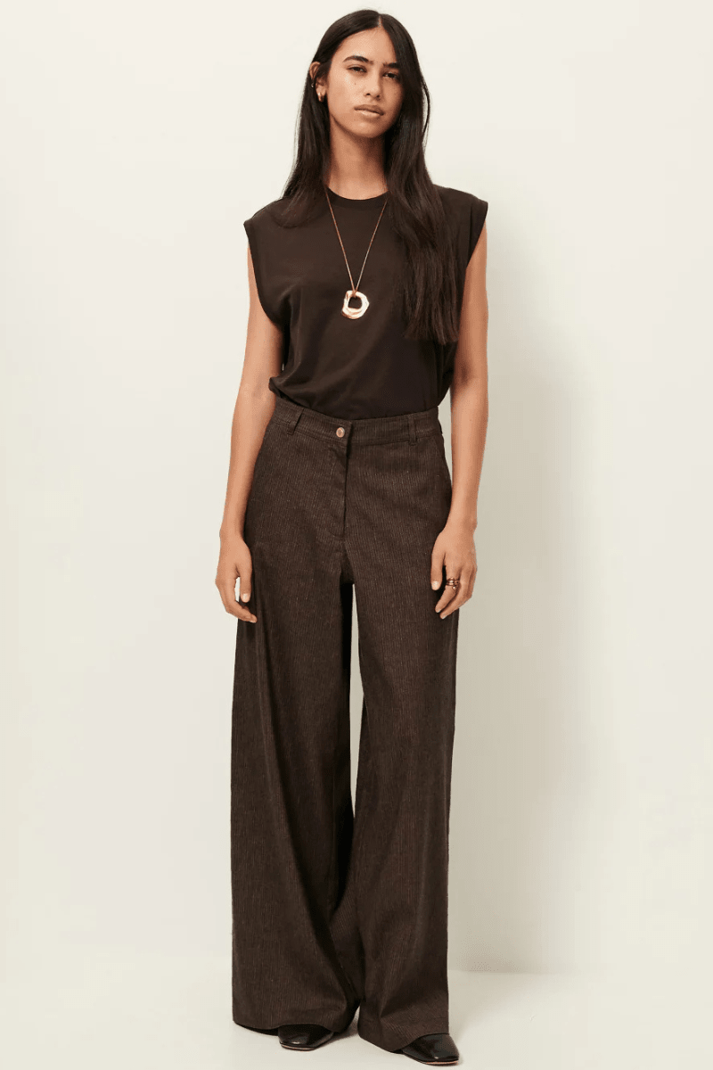 Shirts & Tops - Sessun - Deedoo Tee in Espresso - Archery Close