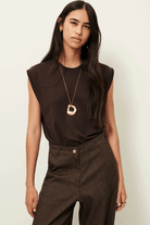 Shirts & Tops - Sessun - Deedoo Tee in Espresso - Archery Close