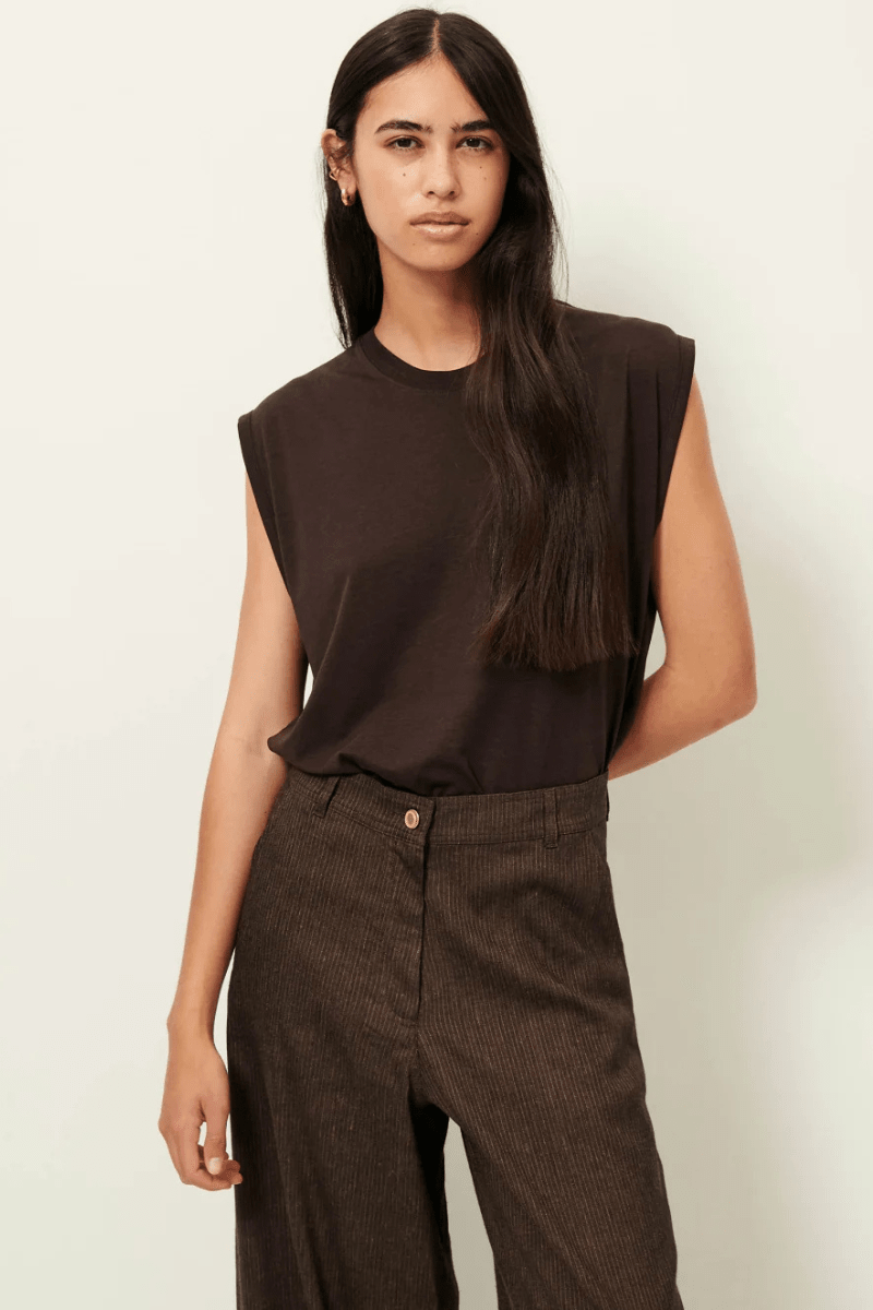 Shirts & Tops - Sessun - Deedoo Tee in Espresso - Archery Close