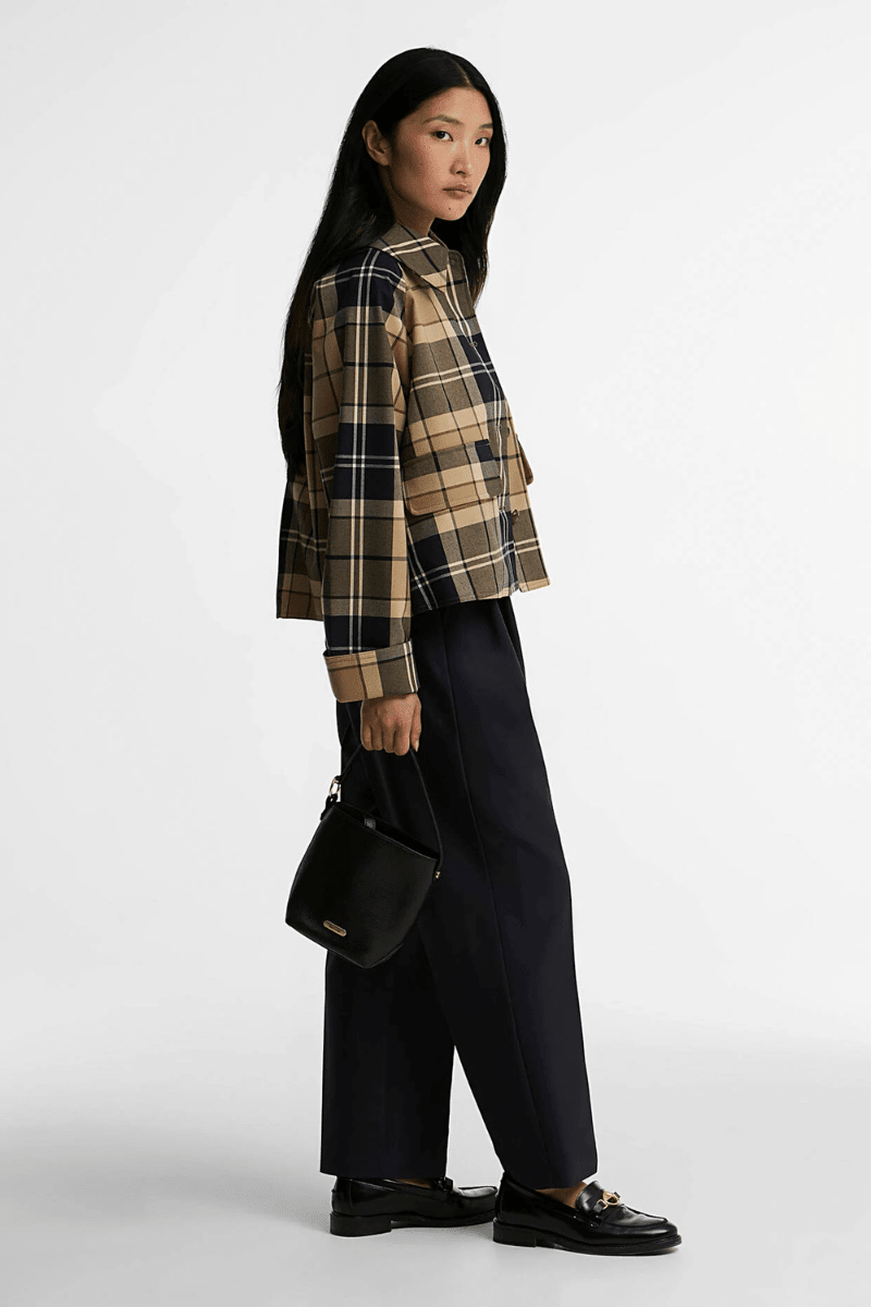 Outerwear - Barbour - Delilah Tartan Showerproof Jacket - Archery Close