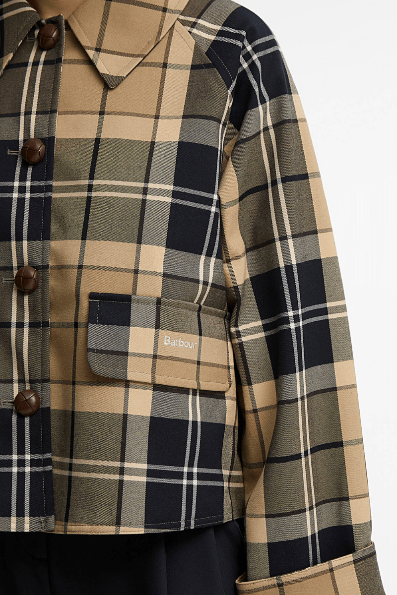 Outerwear - Barbour - Delilah Tartan Showerproof Jacket - Archery Close