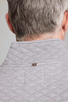 Sweatshirts - Billy Reid - Diamond Quilt Half Zip in Medium Grey - Archery Close
