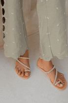 Sandals - Laidback London - Diani Flat in Silver - Archery Close