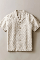 Shirts & Tops - Marine Layer - Dobby Resort Shirt in Natural/Brown Check - Archery Close