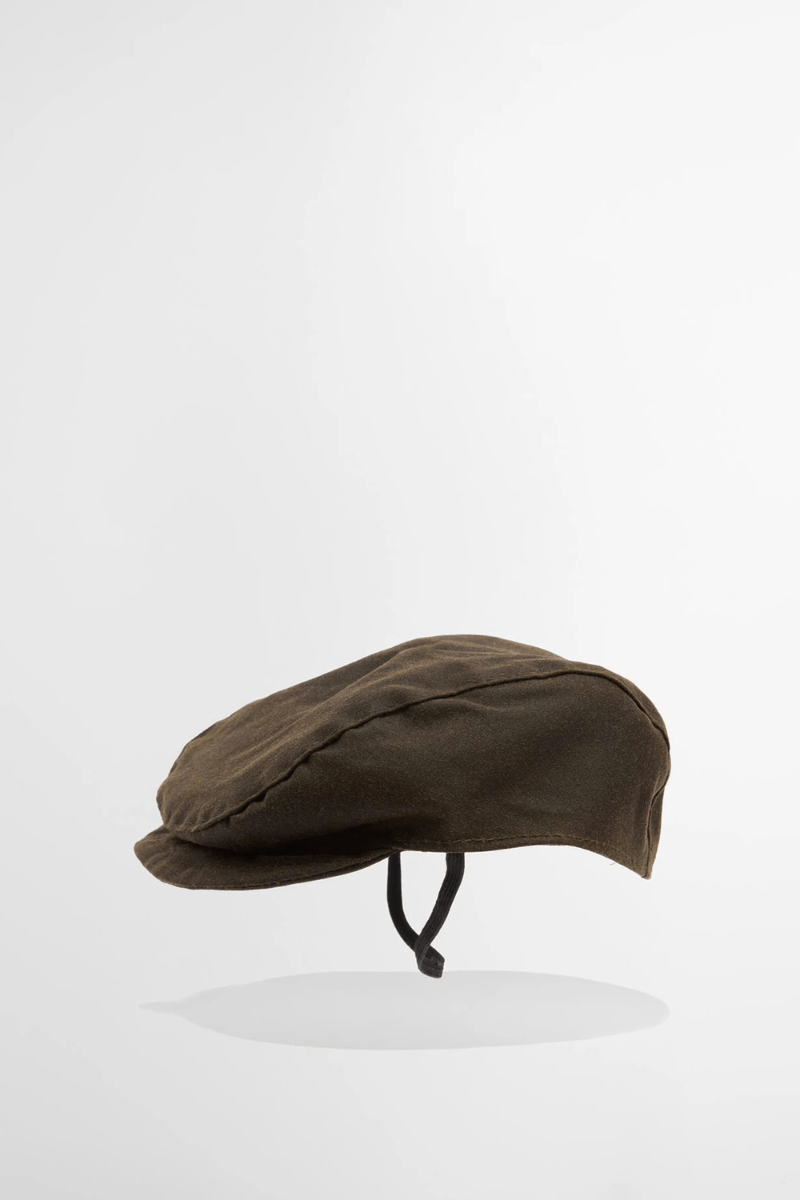 Hats - Barbour - Dog Wax Flat Cap - Archery Close