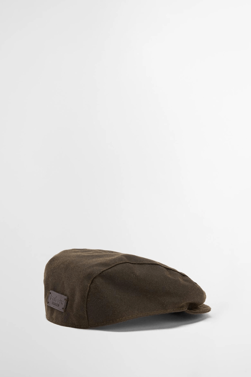 Hats - Barbour - Dog Wax Flat Cap - Archery Close