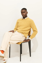 Sweater - Alex Mill - Donegal Crew Neck Sweater - Sunflower - Archery Close