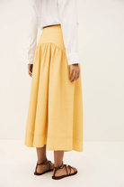 Skirt - ba&sh - Donia Skirt in Yellow - Archery Close