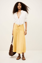 Skirt - ba&sh - Donia Skirt in Yellow - Archery Close