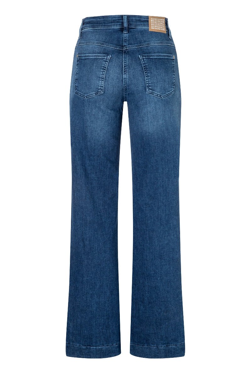 Blue jeans on a white background