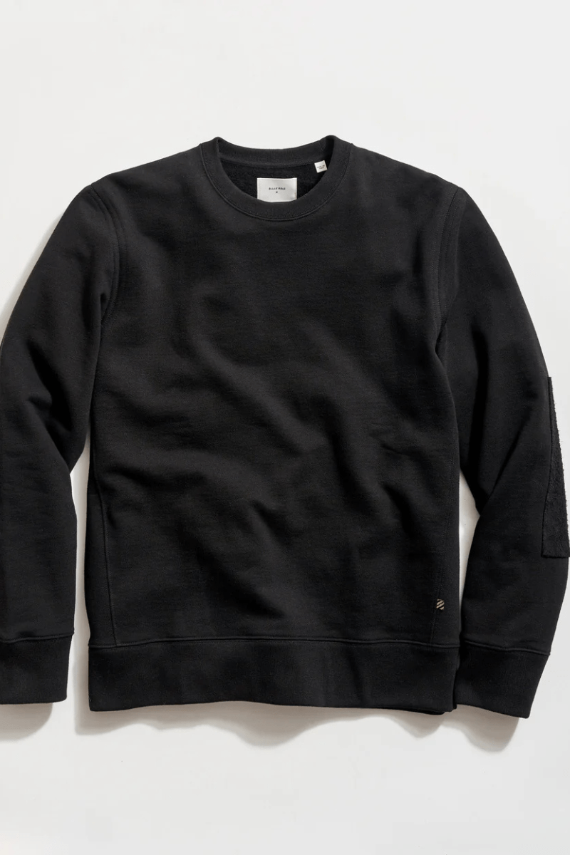 Sweatshirts - Billy Reid - Dover Sweatshirt in Black - Archery Close