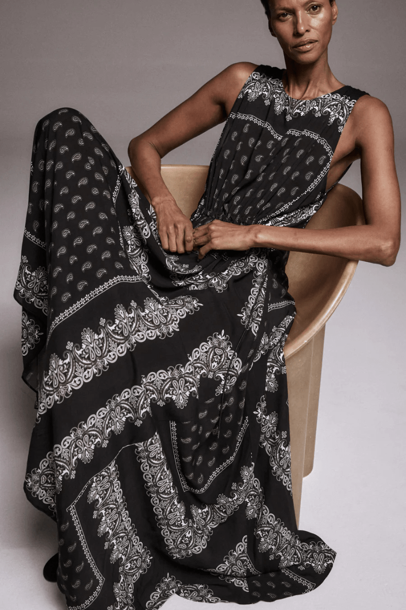 Dresses - Smythe - Drawstring Maxi Dress - Archery Close