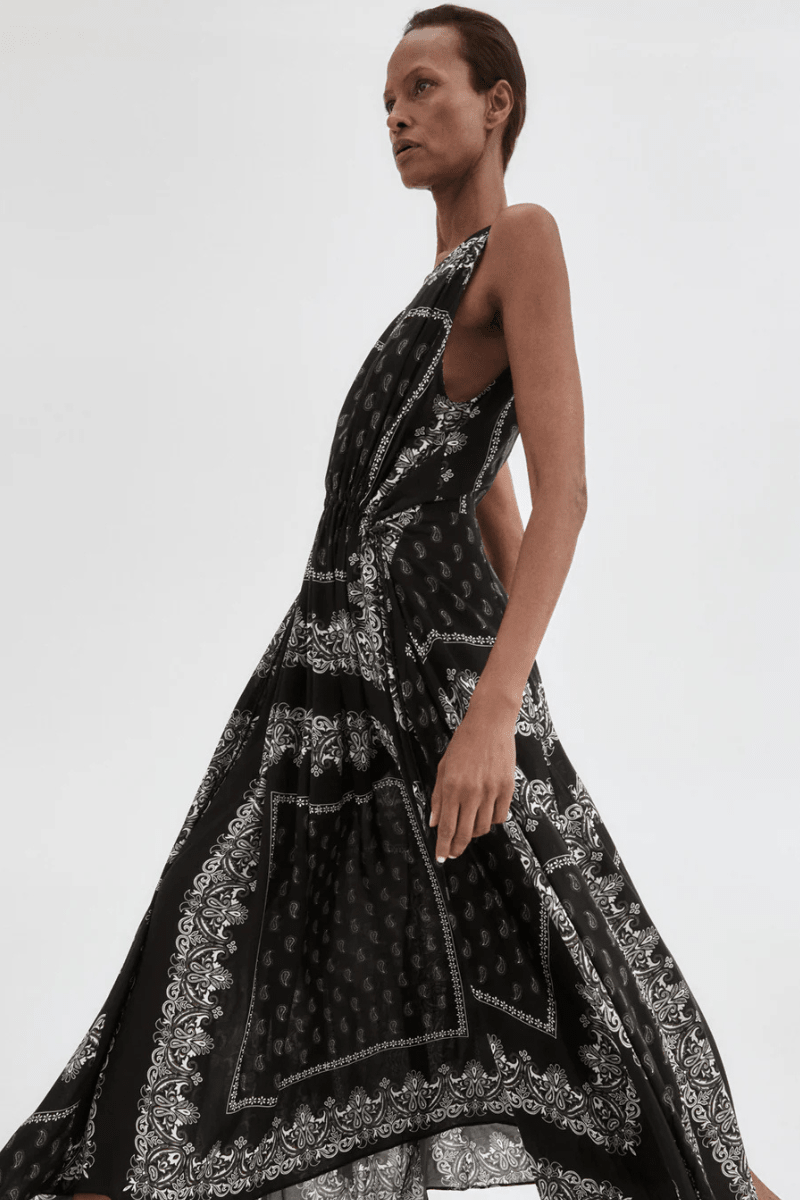 Dresses - Smythe - Drawstring Maxi Dress - Archery Close