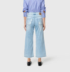 Jeans - MAC Jeans - Dream Wide Cropped in Light Azure - Archery Close