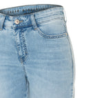 Jeans - MAC Jeans - Dream Wide Cropped in Light Azure - Archery Close