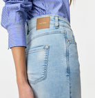 Jeans - MAC Jeans - Dream Wide Cropped in Light Azure - Archery Close