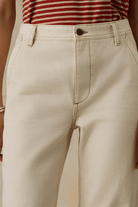 Pants - Faherty Brand - Driftwood Denim Pant in Almond Milk - Archery Close