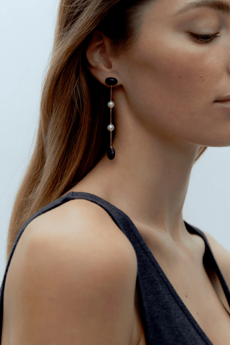 Jewelry - Ragbag - Dualism Long Earrings - Archery Close