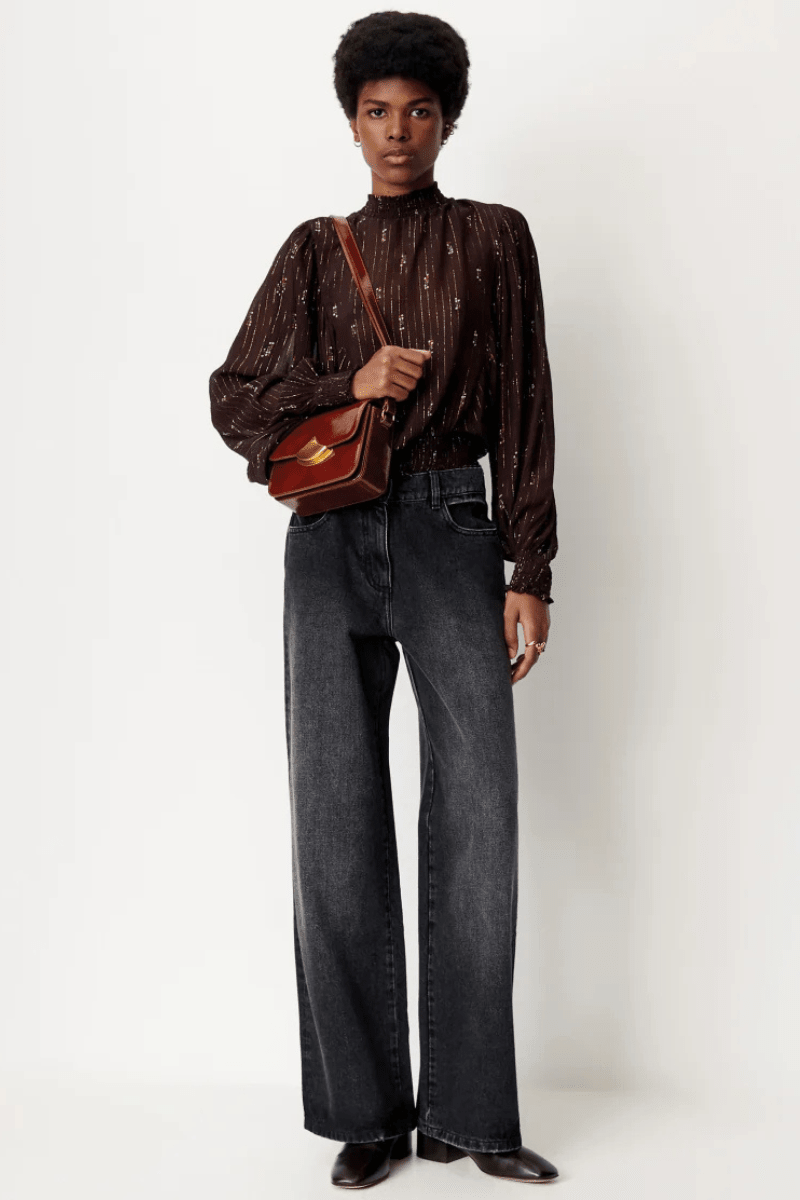 Shirts & Tops - SESSUN - Duchess Blouse - Archery Close