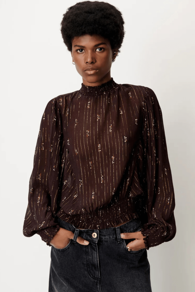 Shirts & Tops - SESSUN - Duchess Blouse - Archery Close