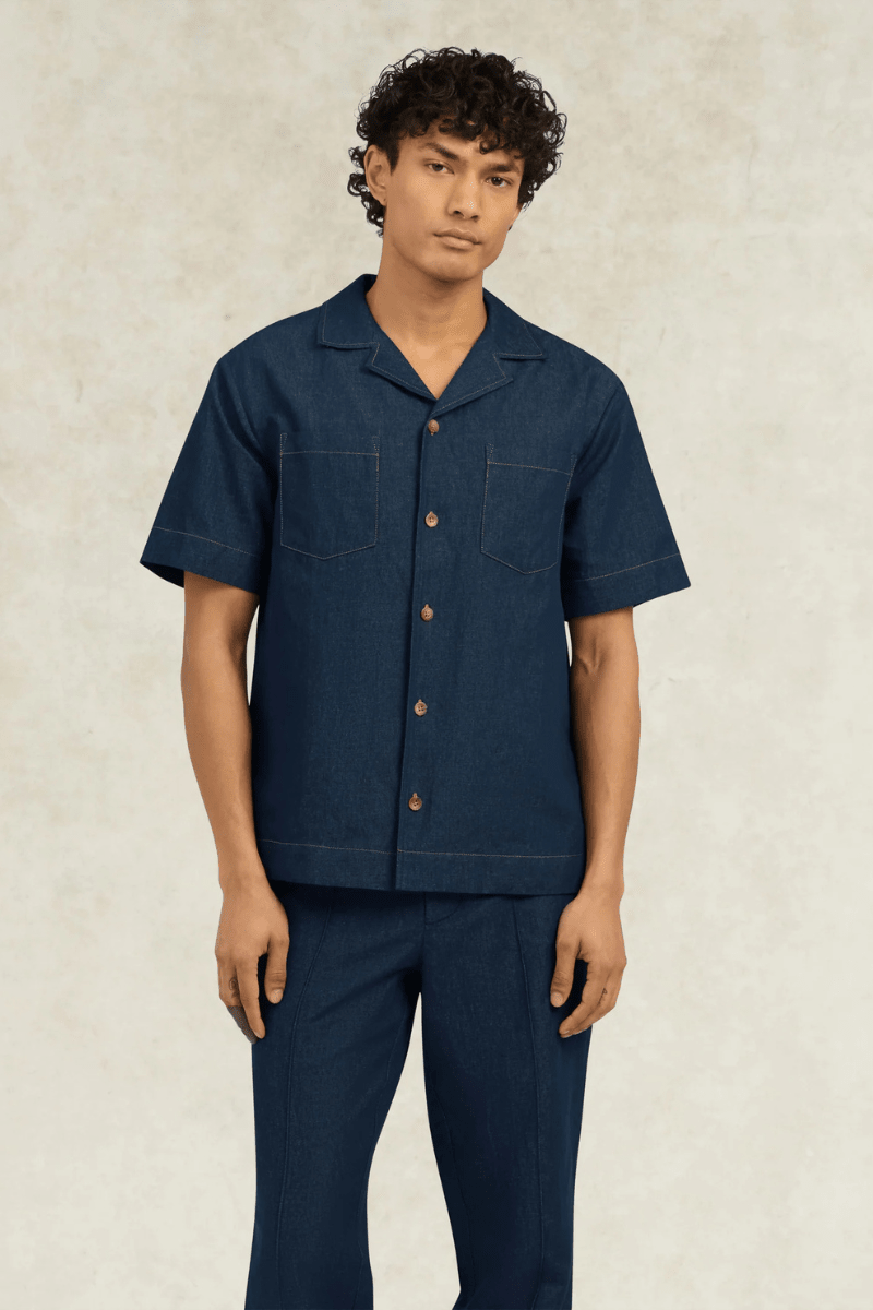 Shirts & Tops - CHE Studios - Eastwood Denim Shirt - Archery Close