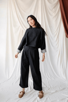 Pants - Natalie Busby - Easy Fit Trouser in Black - Archery Close