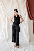 Pants - Natalie Busby - Easy Fit Trouser in Black - Archery Close