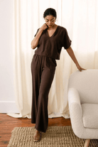 Shirts & Tops - Natalie Busby - Easy T in Espresso - Archery Close