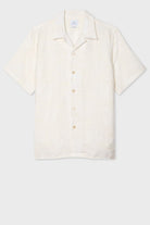 Shirts & Tops - Paul Smith - Ecru 'Zine Floral' Fil Coupe Shirt - Archery Close