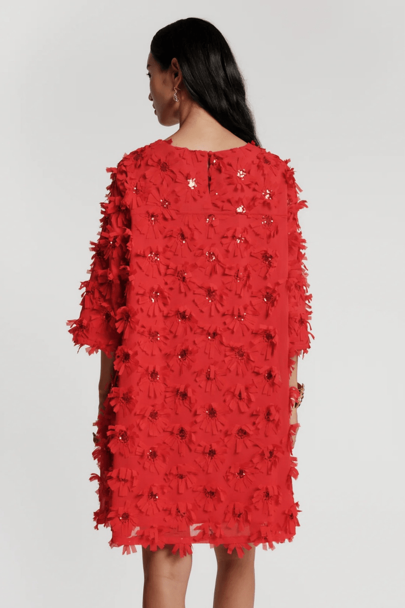 Dresses - Frances Valentine - Edie Mini Dress in Red - Archery Close