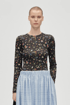 Shirts & Tops - Stine Goya - Elastic Long Sleeve Top in Magnolia Garden - Archery Close