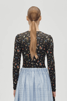 Shirts & Tops - Stine Goya - Elastic Long Sleeve Top in Magnolia Garden - Archery Close