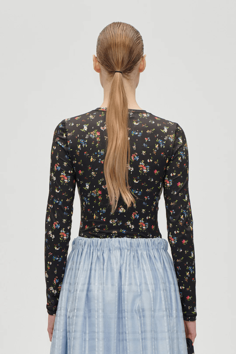 Shirts & Tops - Stine Goya - Elastic Long Sleeve Top in Magnolia Garden - Archery Close