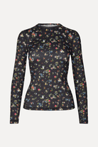 Shirts & Tops - Stine Goya - Elastic Long Sleeve Top in Magnolia Garden - Archery Close