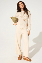 Shirts & Tops - Cotelac - Embroidered Blouse in Ecru - Archery Close