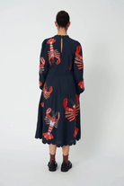 Dresses - Stella Nova - Embroidered Midi Dress - Lobsters - Archery Close