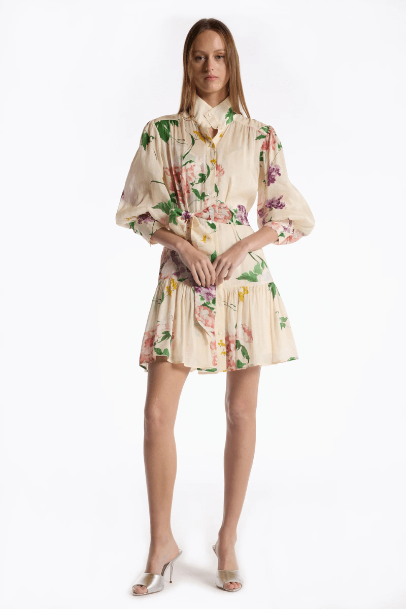 Dresses - Christy Lynn - Emi Dress in Ivory Tranquility - Archery Close