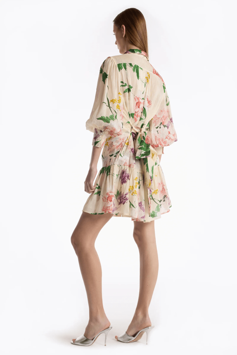 Dresses - Christy Lynn - Emi Dress in Ivory Tranquility - Archery Close