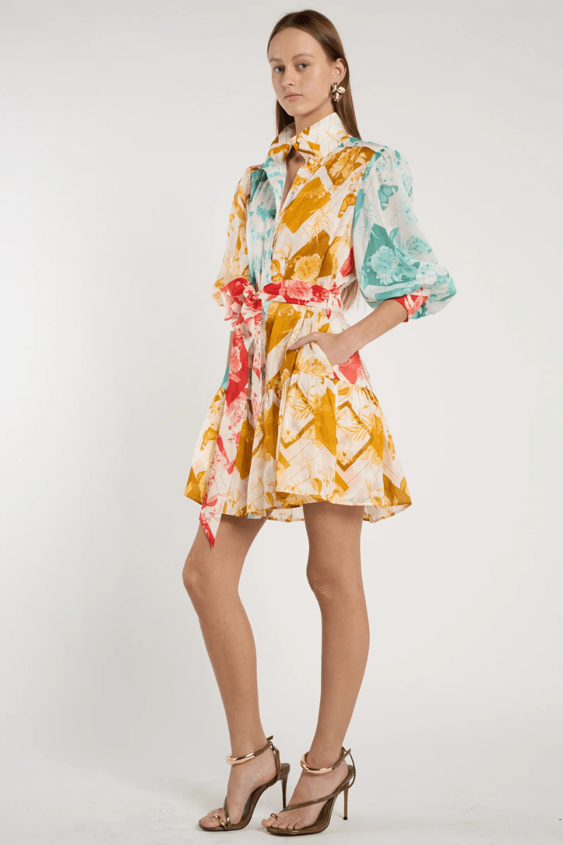 Dresses - Christy Lynn - Emi Dress in Sierra Multi - Archery Close
