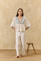 Shirts & Tops - Louise Misha - Emila Blouse - Archery Close