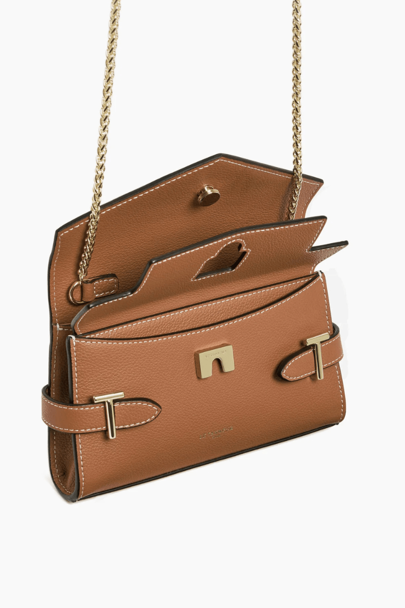 Handbags, Wallets & Cases - Le Tanneur - Emilie - double flap grained leather small pouch - Archery Close