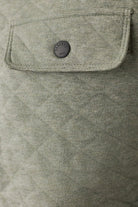 Faherty Brand Epic Quilted Fleece Pullover - Pine Rock Heather