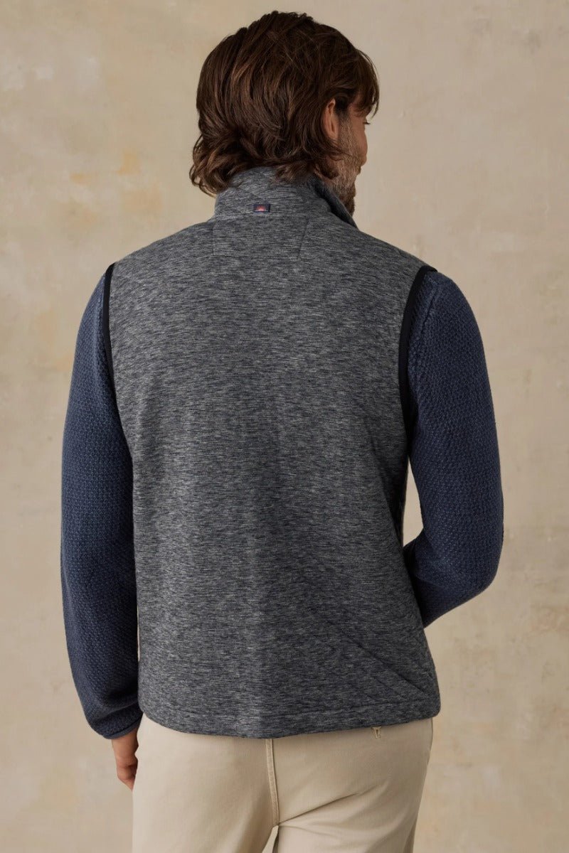 Faherty Brand Epic Quilted Vest - Graphite Cloud