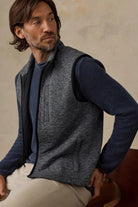 Faherty Brand Epic Quilted Vest - Graphite Cloud